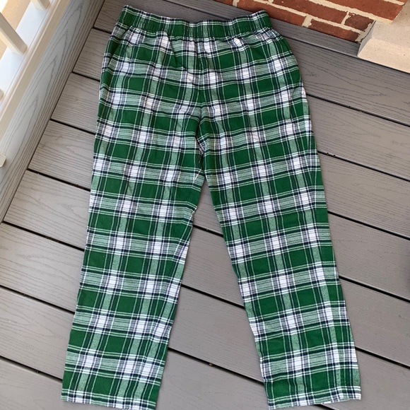 Eberjey Flannel PJ Set - Tartan Plaid Forest Green - Picture 6 of 12